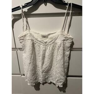 white eyelet camisole top from the brand Wilfred size xs